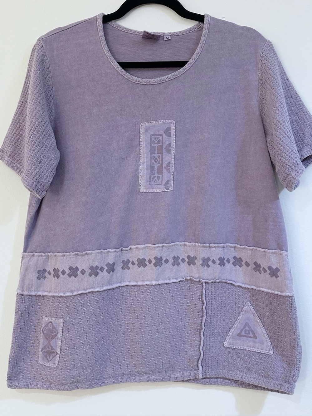 Focus Lavender Knit Top 100% Cotton Size Medium